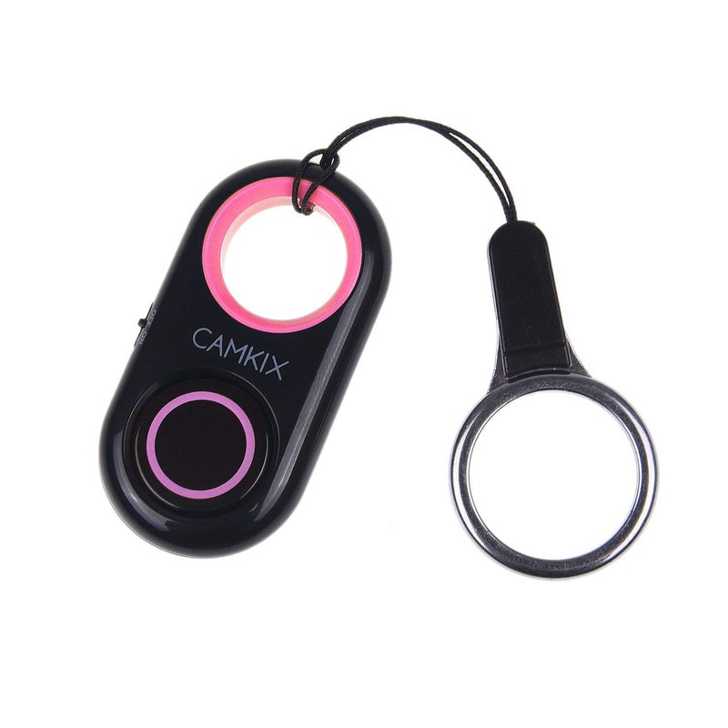 CamKix Camera Shutter Remote Control with Bluetooth Wireless Technology - Works Flawlessly with iPhone/iPad and Android (Pink) - Image 1